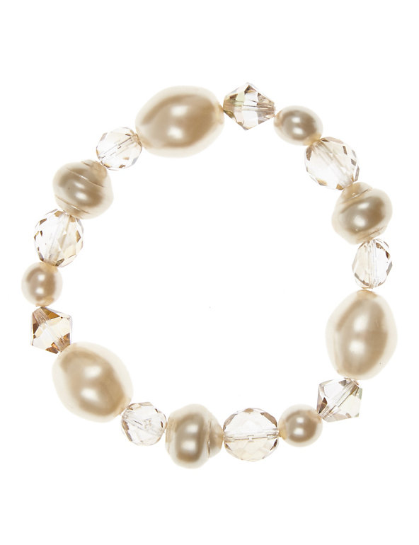 Pearl Effect Stretch Bracelet Image 1 of 1
