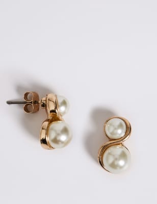 M&s on sale pearl earrings