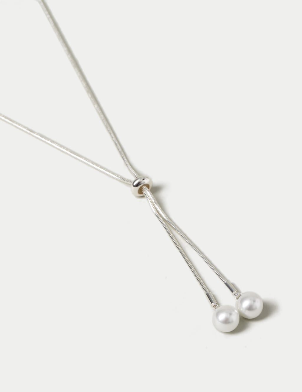 The Marley Lariat Necklace with Multi Shaped Stones