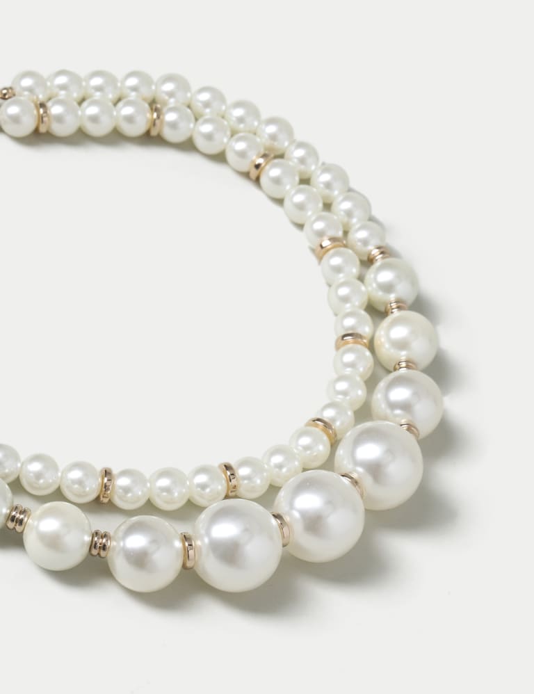 Pearl Multirow Necklace M S Collection M S