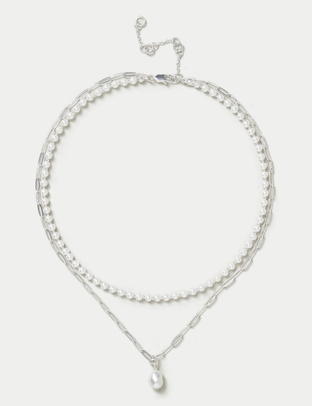 Pearl Multirow Necklace | Autograph | M&S