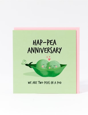 Peas In A Pod Anniversary Card M&S