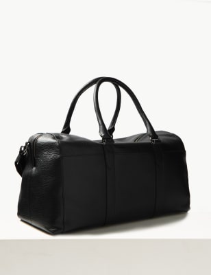 marks and spencer mens leather holdall