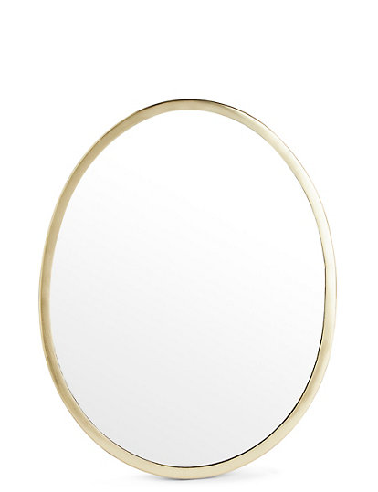 Pebble Mirror M S, Rose Gold Round Pebble Wall Mirror Large