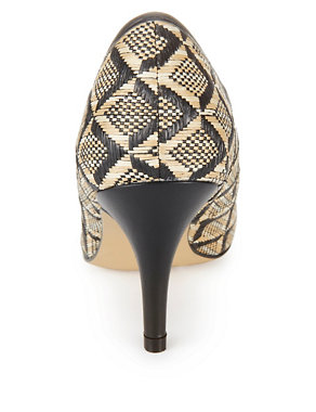 Peep Toe High Heel Court Shoes with Insolia® Image 2 of 4