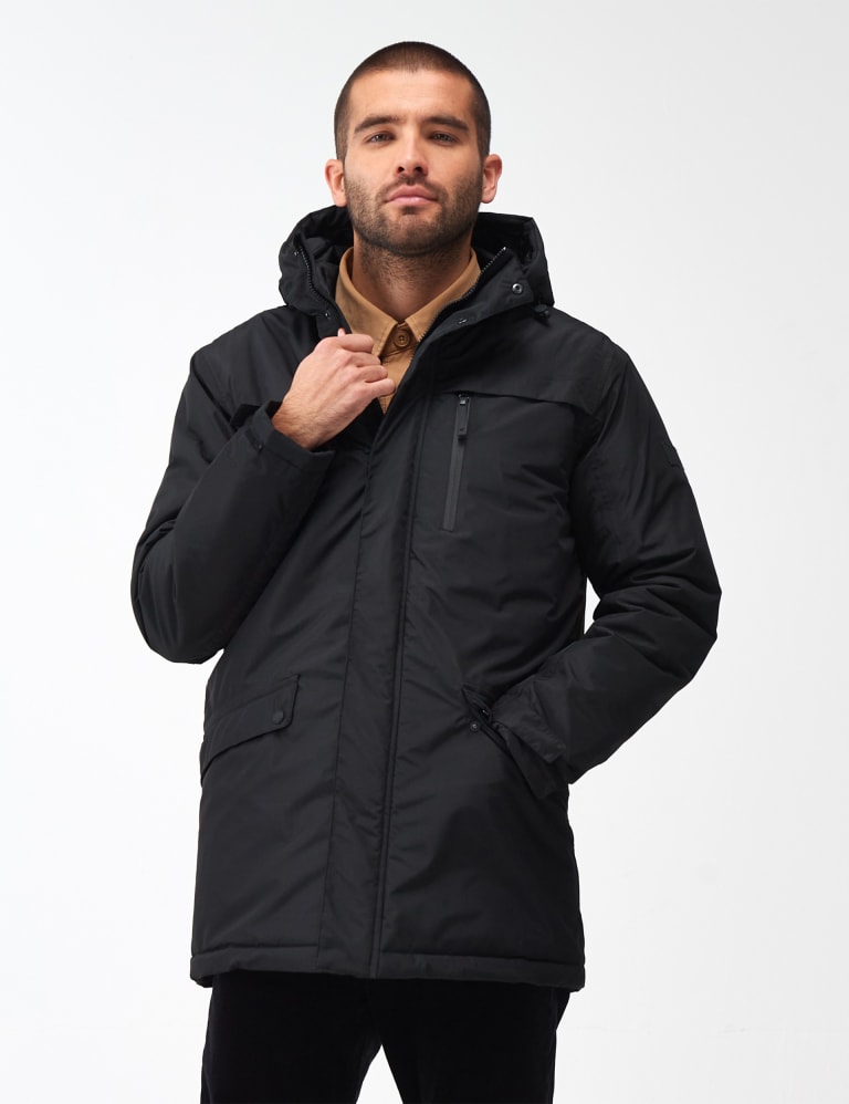 Mens black waterproof parka sale
