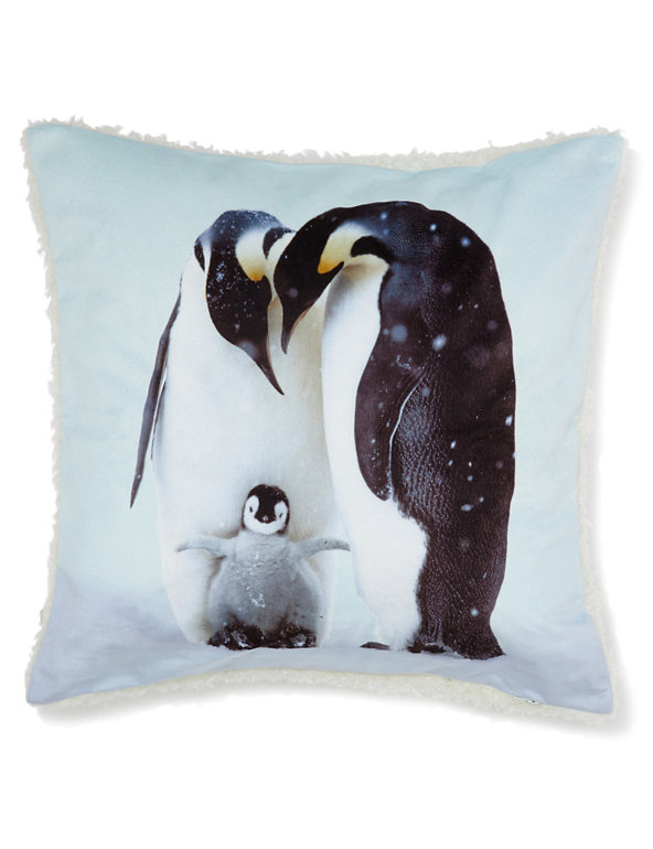 Penguin Family Cushion Image 1 of 2