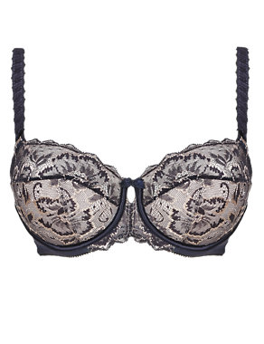 Peony Lace Non-Padded Balcony Bra DD-GG with Cool Comfort™ Technology ...