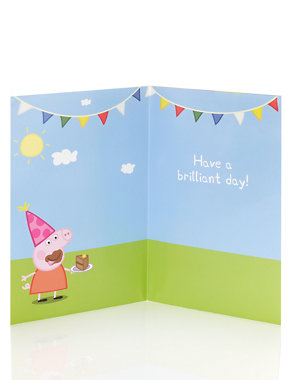Peppa Pig™ Fold Out Birthday Poster Card Image 2 of 3