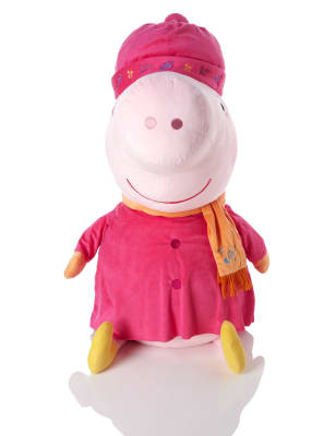 peppa pig giant talking peppa soft toy