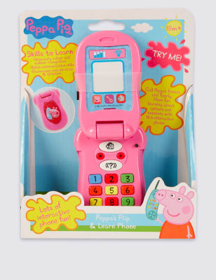 peppa pig flip and learn phone