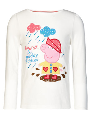 Peppa Pig™ Pure Cotton Rain T-Shirt with Staynew™ Image 2 of 5