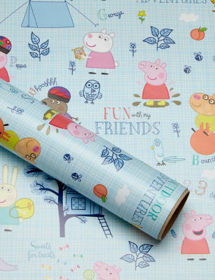 Peppa Pig 2m Wrapping Paper M&S