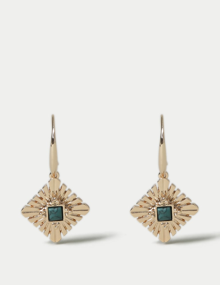 Semi precious drop earrings top