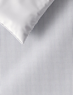 Percale Striped Bedding Set Image 2 of 4