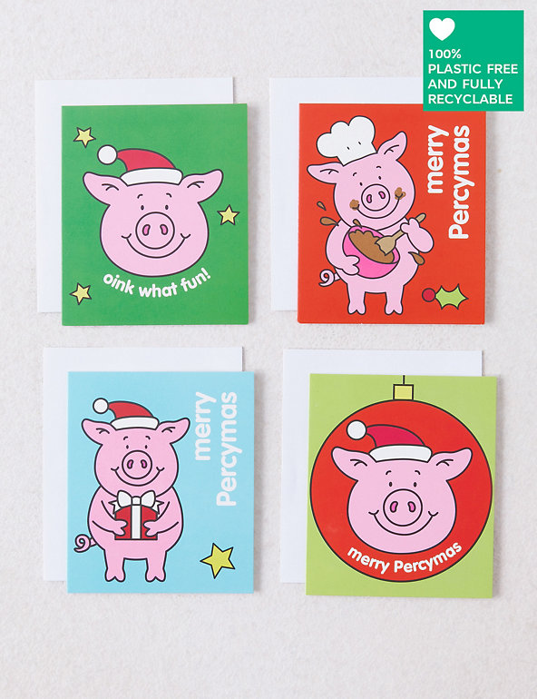 NEW UK SELECTION M&S LAST STOCK Genuine Percy Pig Christmas Card 