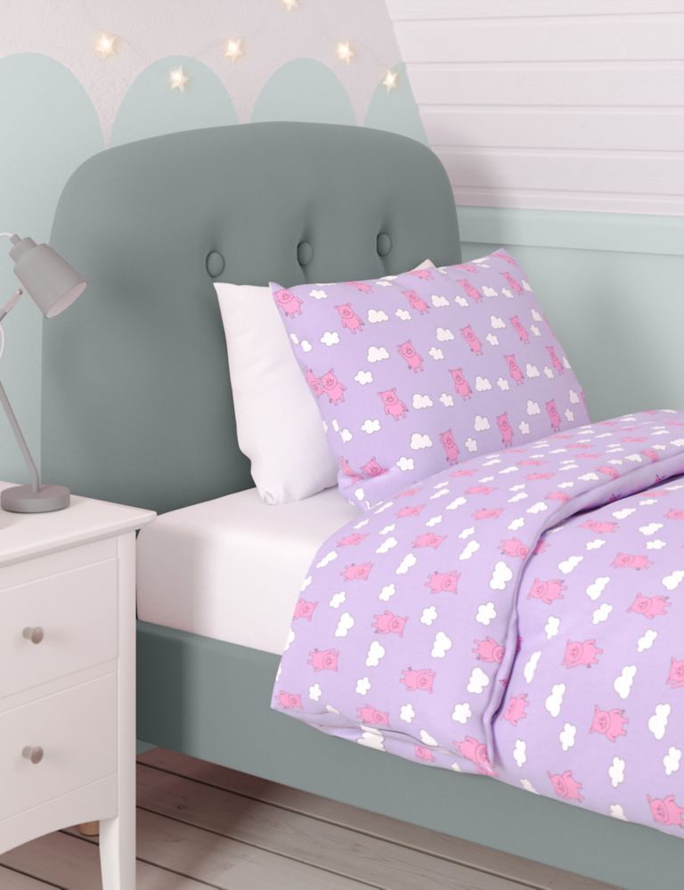 Percy Pig™ Clouds Cotton Blend Bedding Set 3 of 6