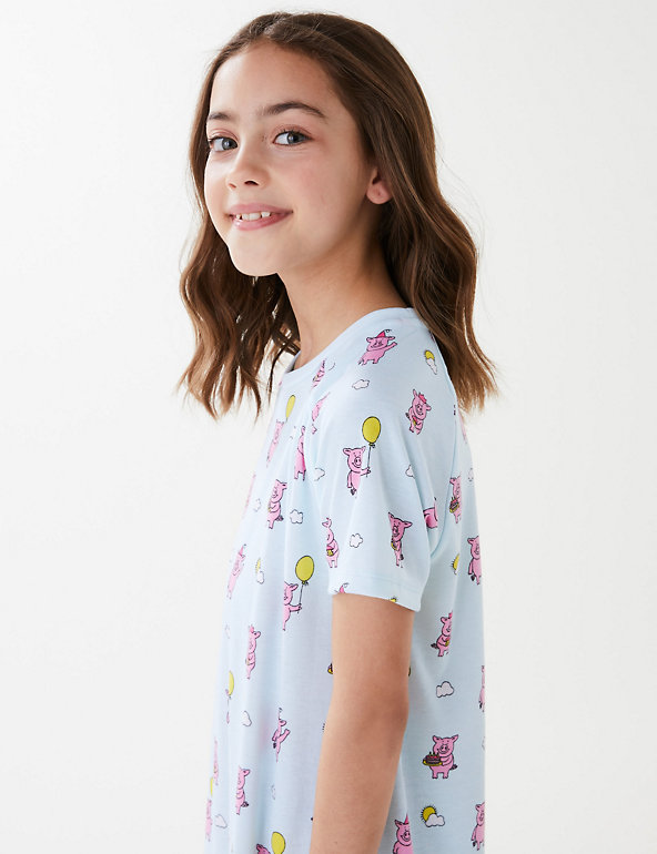 GIRLS PYJAMAS Emoji™ Printed Short Pyjamas m&s unicorn and rainbow age 15/16 
