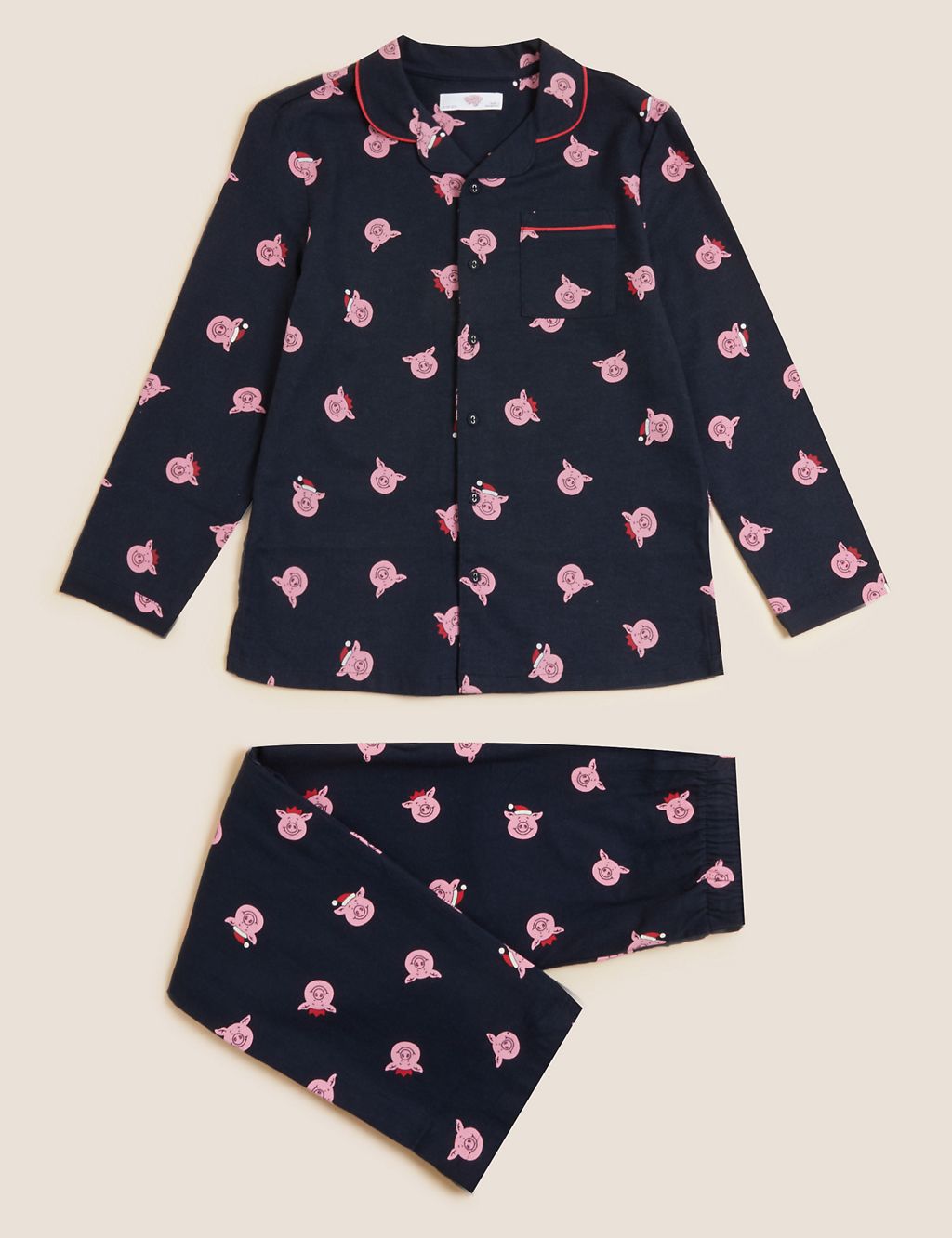 Percy Pig™ Print Family Christmas Pyjamas (2-16 Yrs) 1 of 5