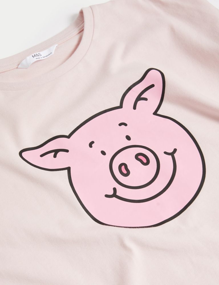 Kawaii Pig Dog Kitty 3D Printed Pink Underwear Sale For Women 12