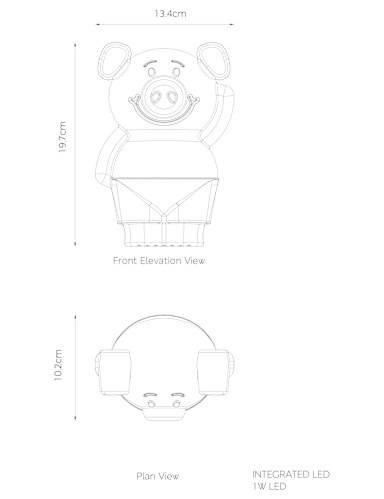 Percy Pig™ Table Lamp 5 of 5