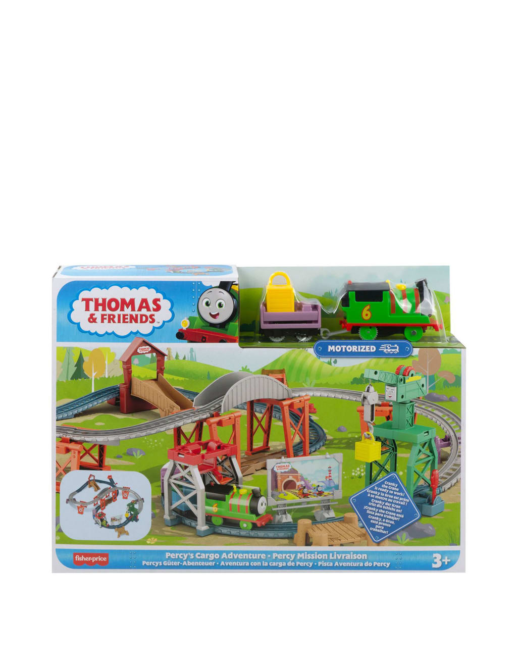 Percy s Cargo Adventure Playset 3 6 Yrs Thomas The Tank Engine
