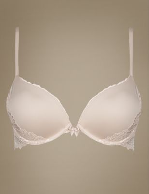 MARKS & SPENCER Lace Wired Push-Up Bra T336761WHITE (32C) Women