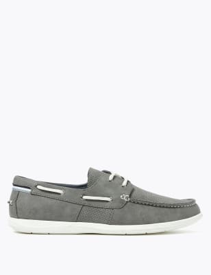grey deck shoes