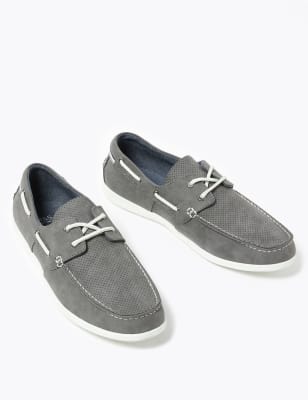 Perforated store boat shoes