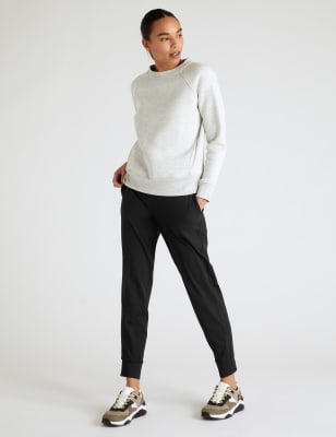 m&s ladies black joggers