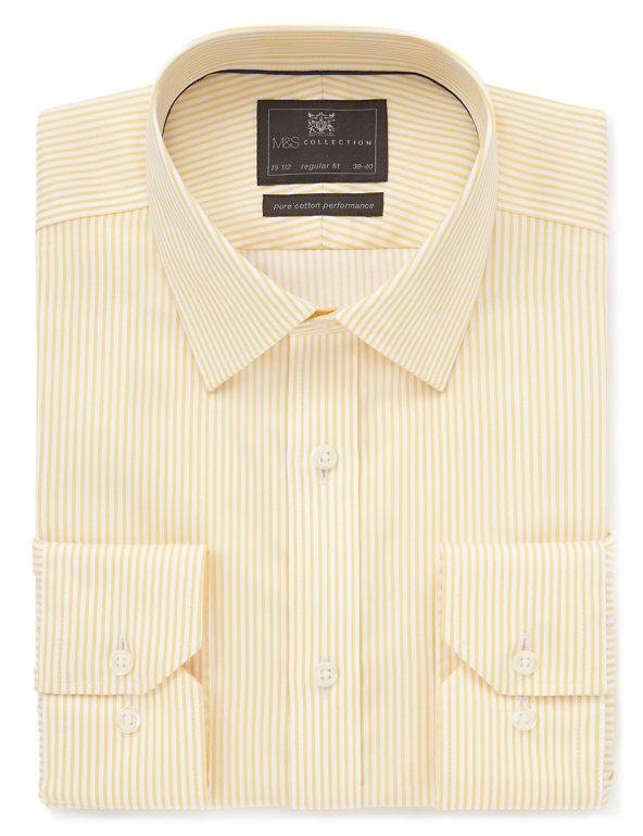 Performance Pure Cotton Non-Iron Bengal Striped Shirt Image 1 of 1