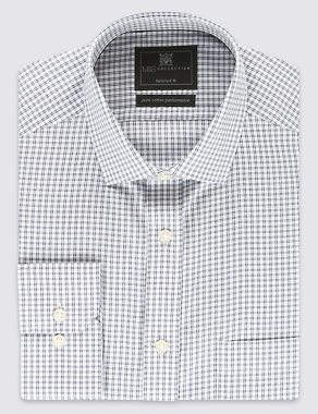 Performance Pure Cotton Non-Iron Checked Shirt Image 2 of 5
