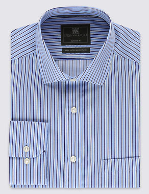 Performance Pure Cotton Non-Iron Striped Shirt Image 2 of 5