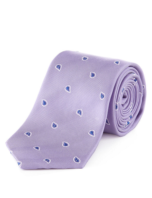 Performance Pure Silk Paisley Tie with Stain Resistance Image 1 of 1