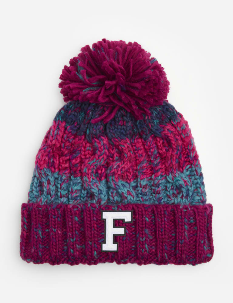 Personalised Adults Beanie Alphabet M S