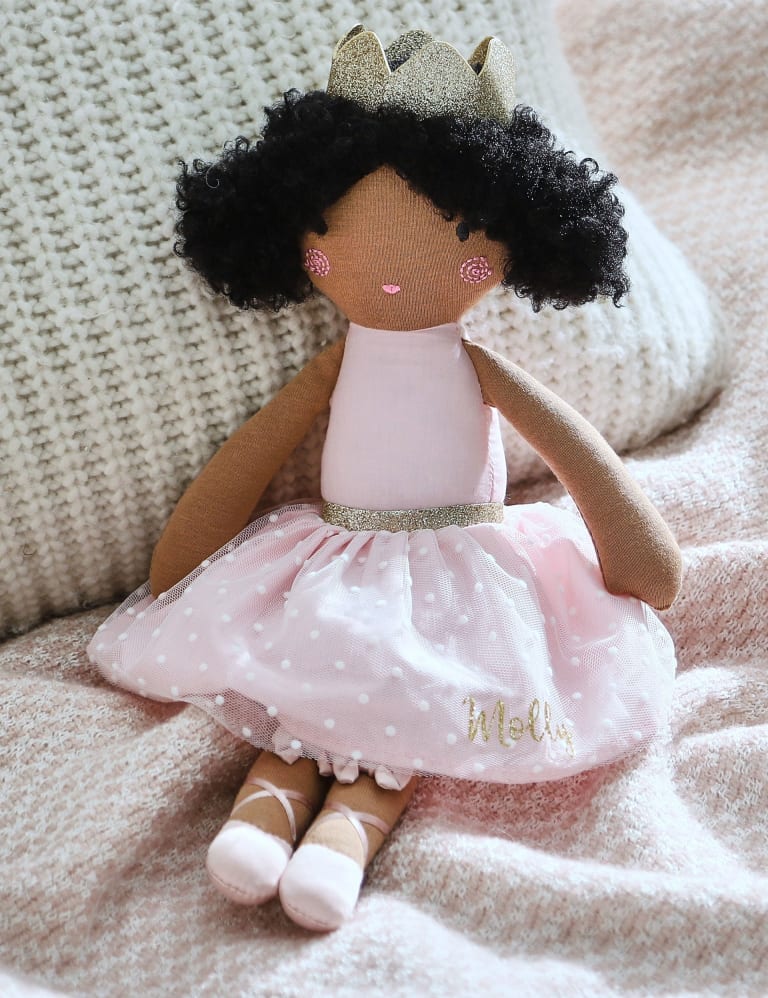 Personalised Ballerina Doll With Curly Hair 1 of 5