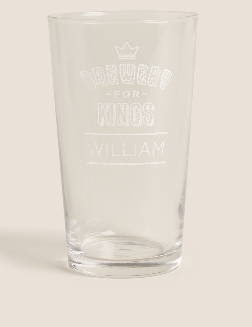 Personalised Beer Glass M&S Collection M&S