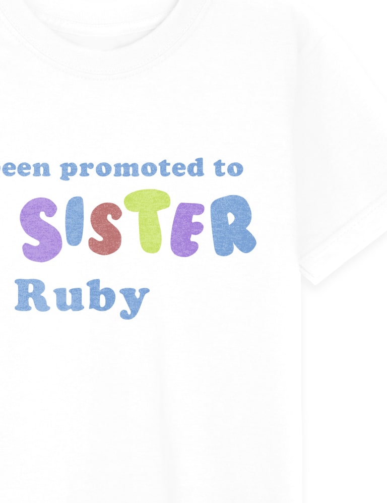 Personalised big sister t shirt online