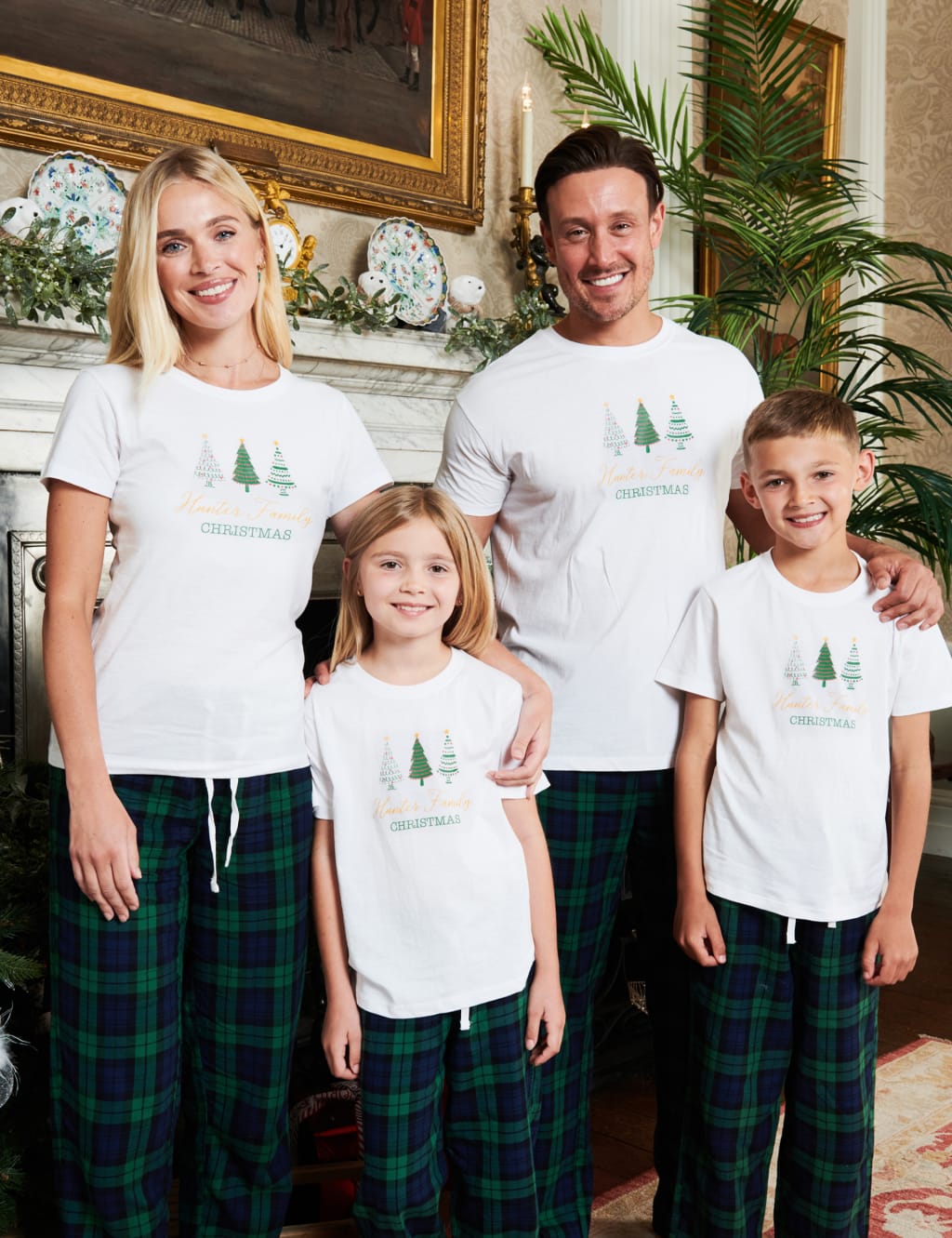 Personalised christmas family 2025 pjs