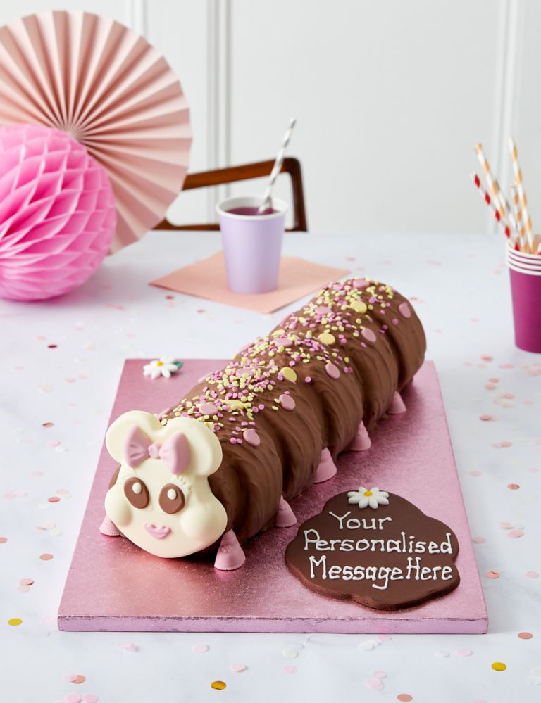Personalised Connie the Giant Caterpillar™ Cake (Serves 40) 1 of 6