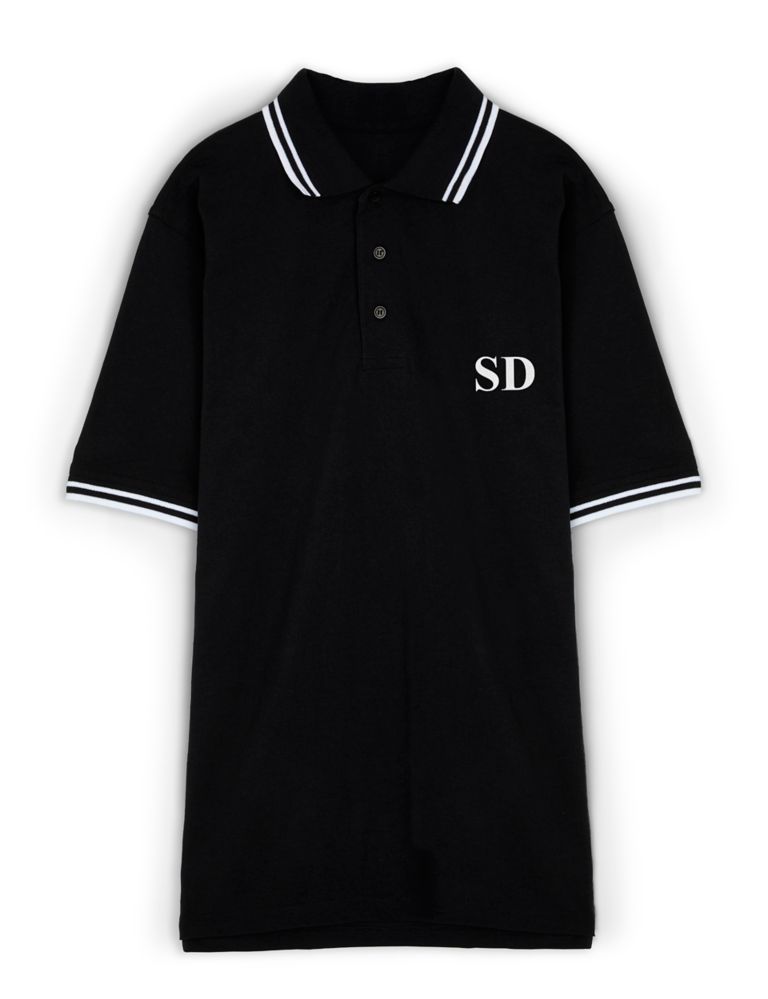 Personalised Contrast Polo Shirt 1 of 3