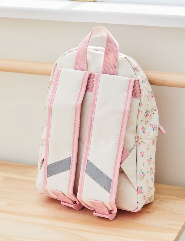 Personalised Cream Floral Mini Backpack 2 of 5