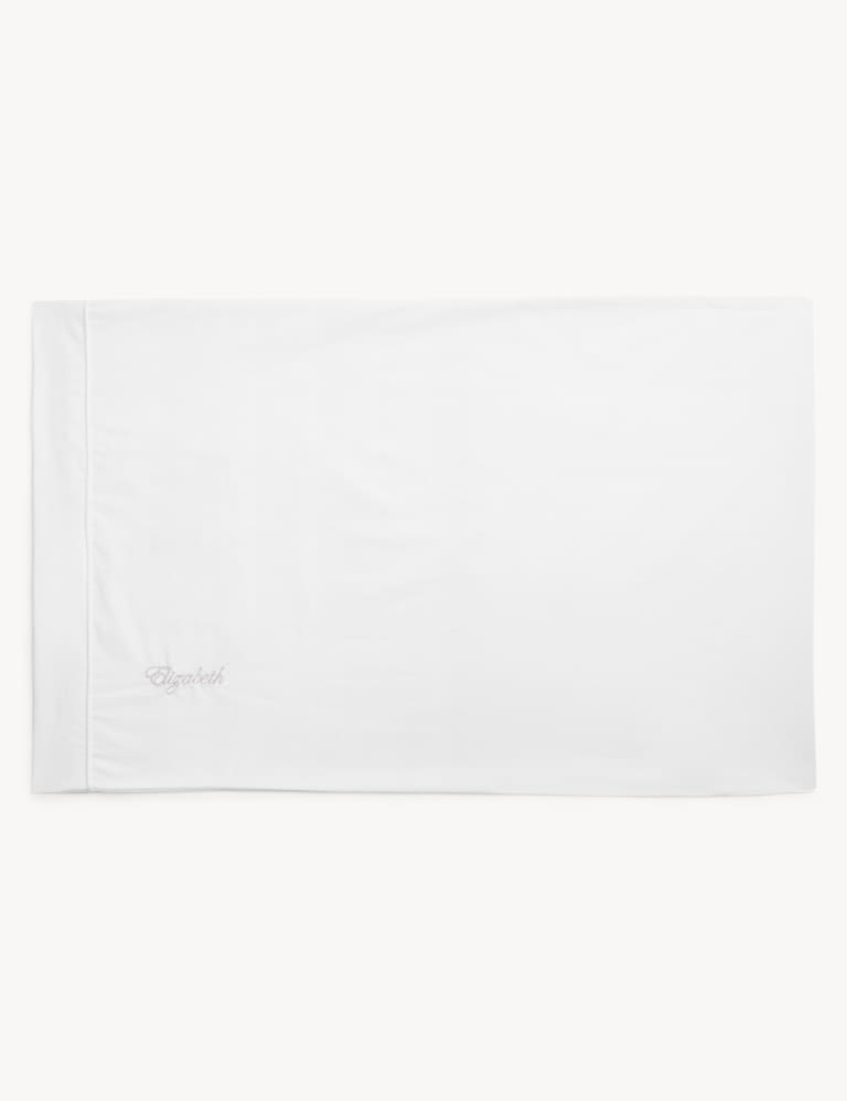 Personalised Egyptian Cotton Pillowcase M&S Collection M&S
