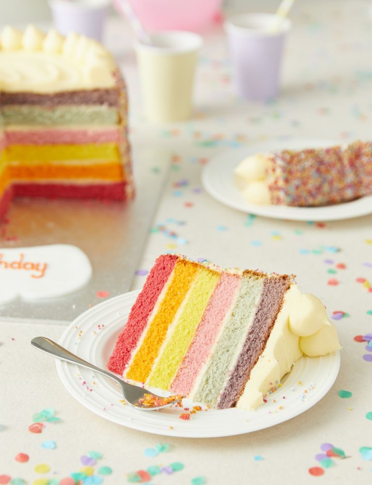 Personalised Extra Large Rainbow Layers Cake (Serves 32) 6 of 8