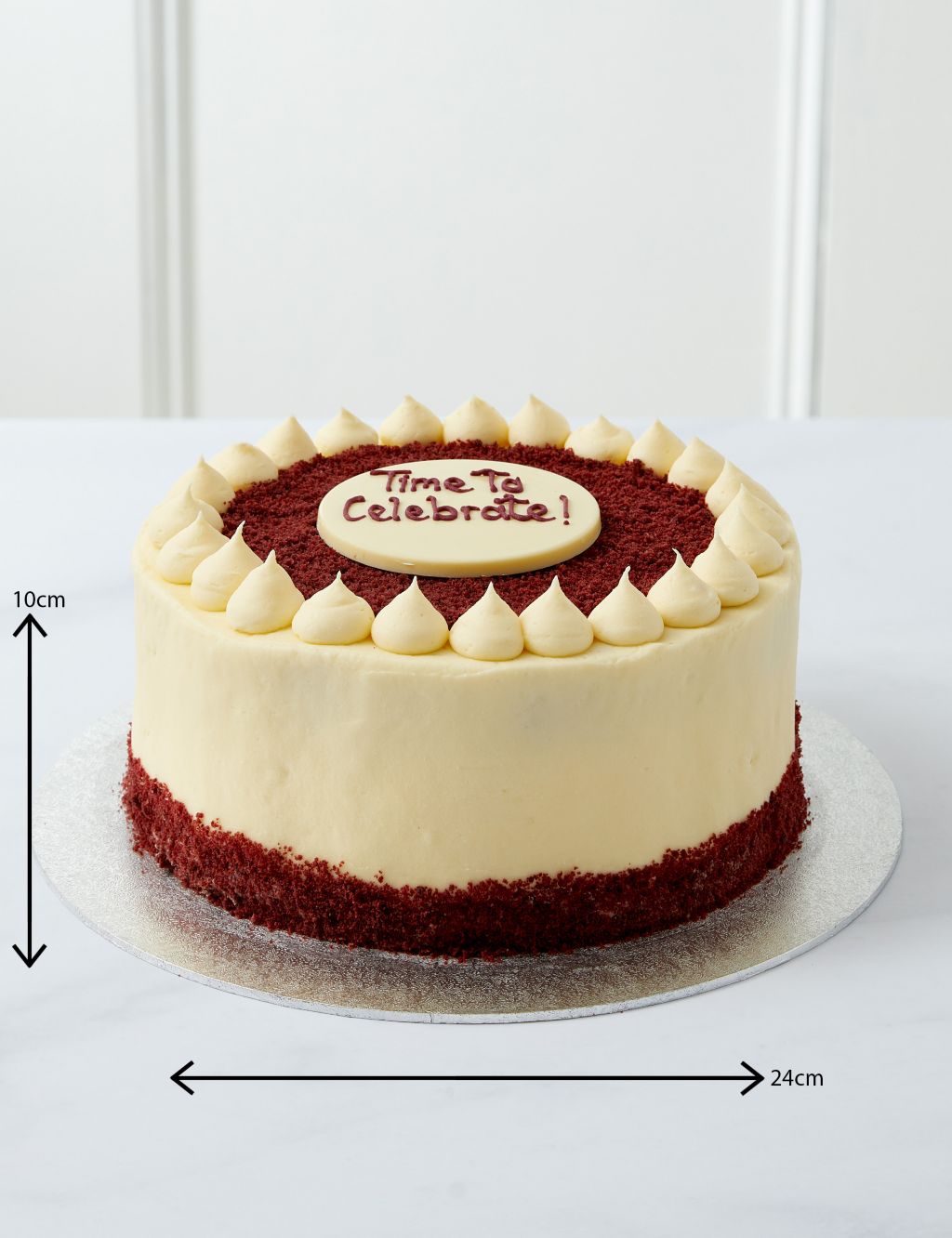 Personalised Extra Large Red Velvet Cake (Serves 24) 4 of 6