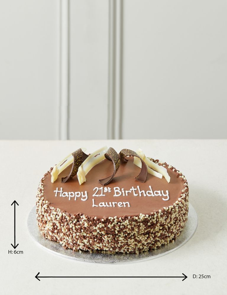 Personalised Extremely Chocolatey Party Cake (Serves 25) 8 of 9