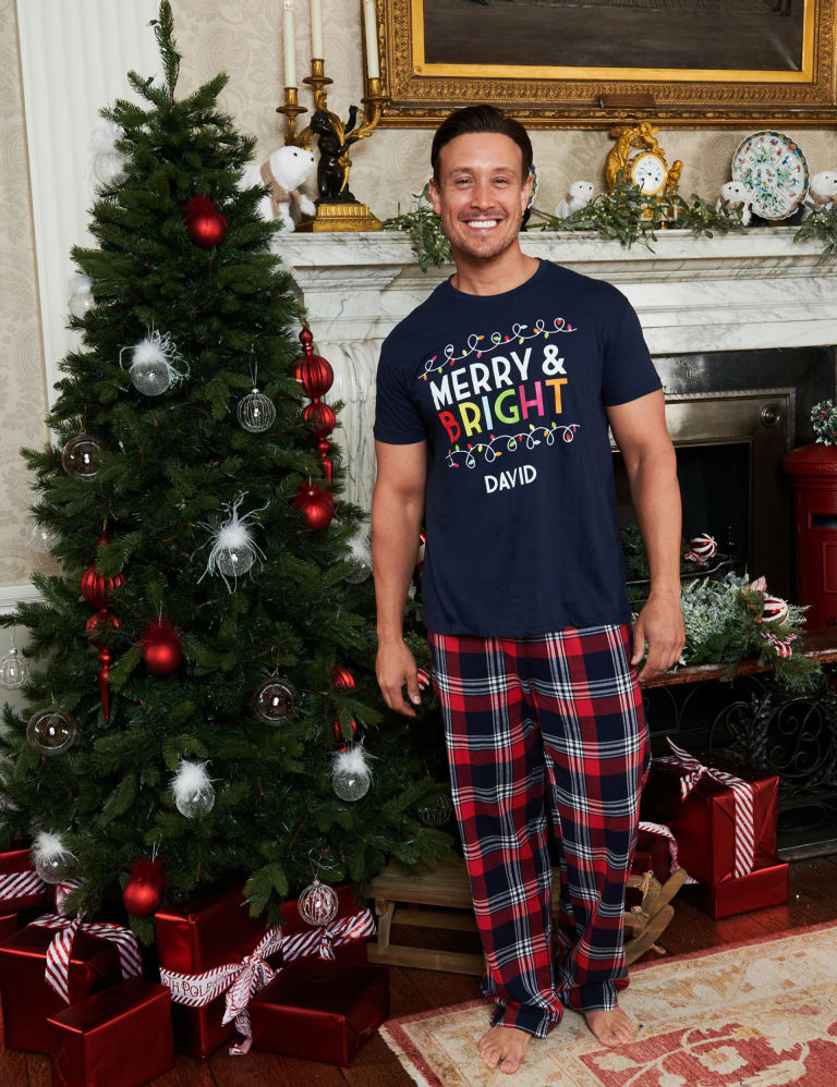 Mens christmas pyjamas m&s clearance