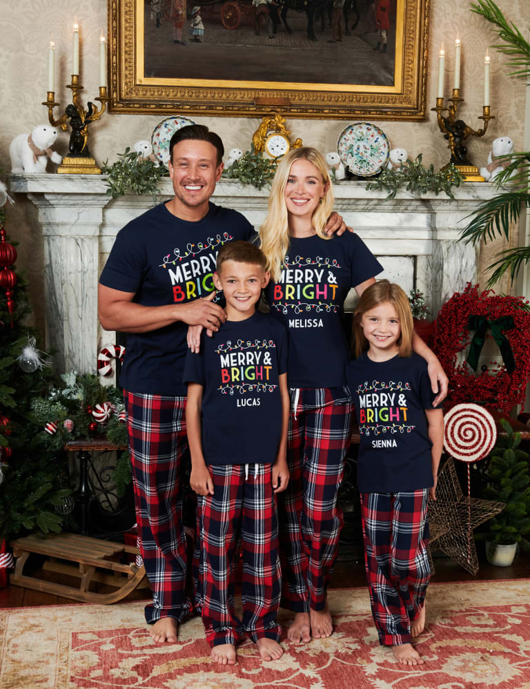 Men's Family Christmas Pyjama Bottoms, M&S Collection