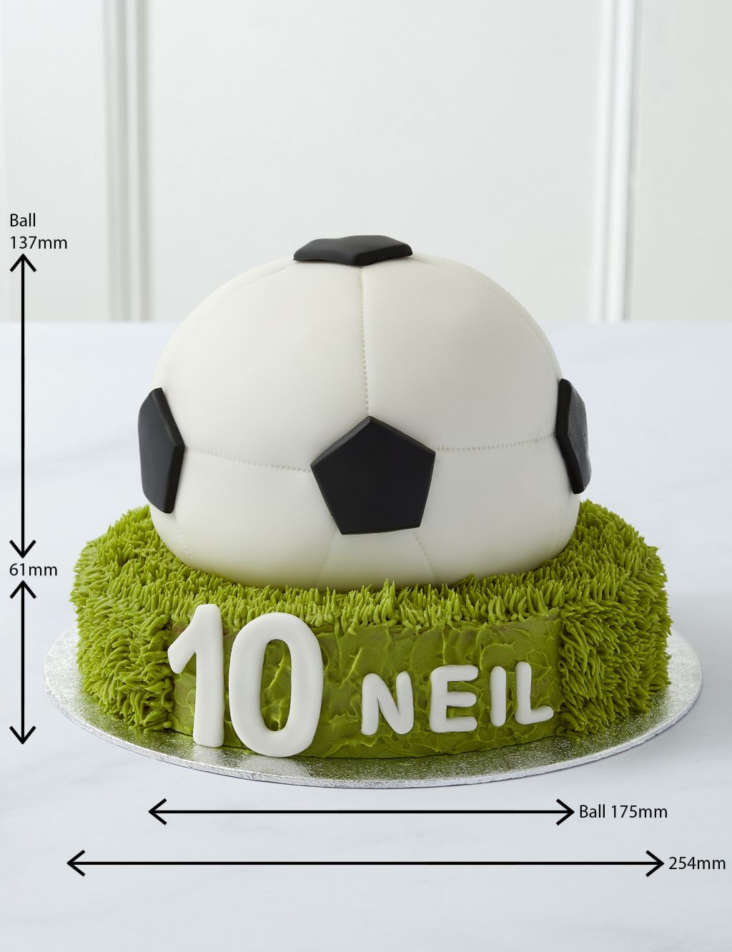Personalised Football Cake (Serves 36) 7 of 7
