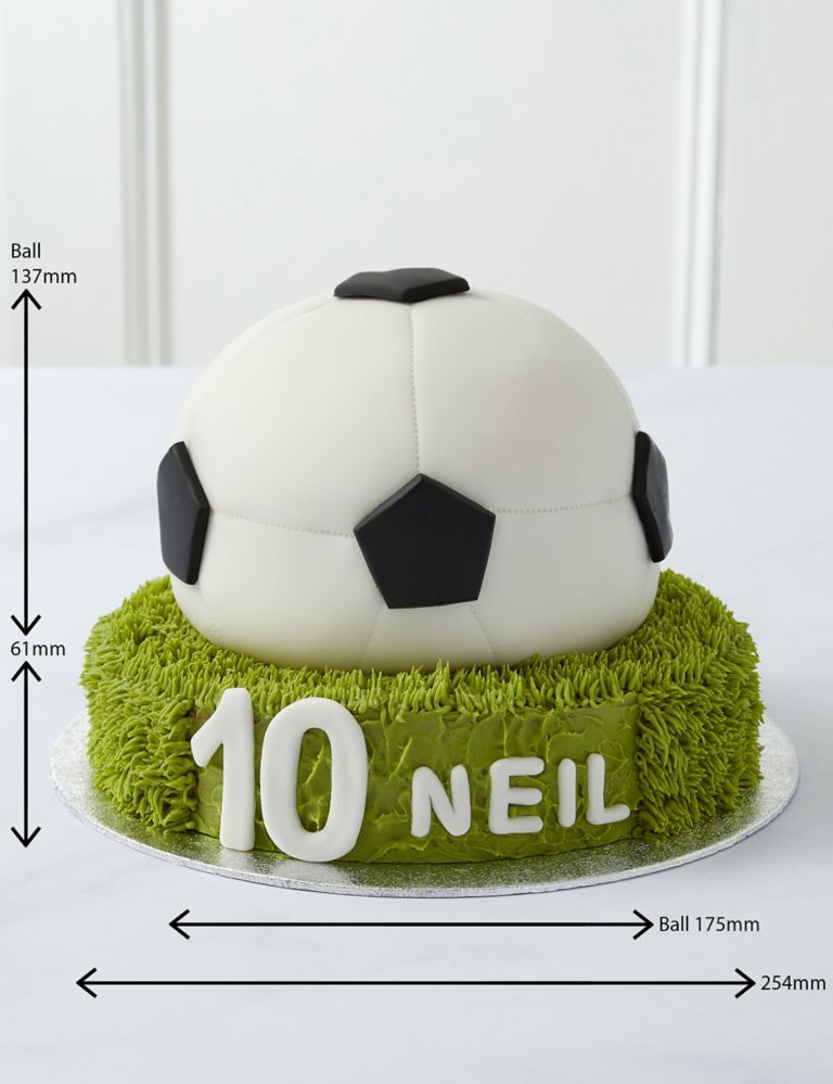 Personalised Football Cake (Serves 36) 5 of 7